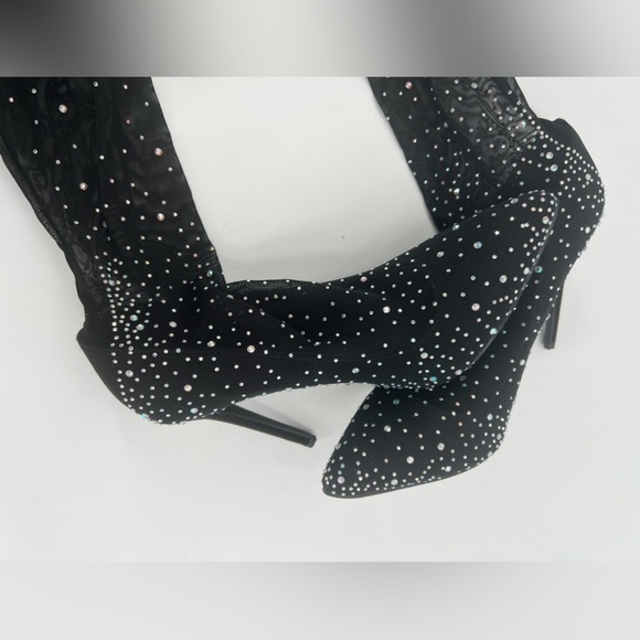 Over knee embellished boots sock size 8.5 - Picture 3 of 11